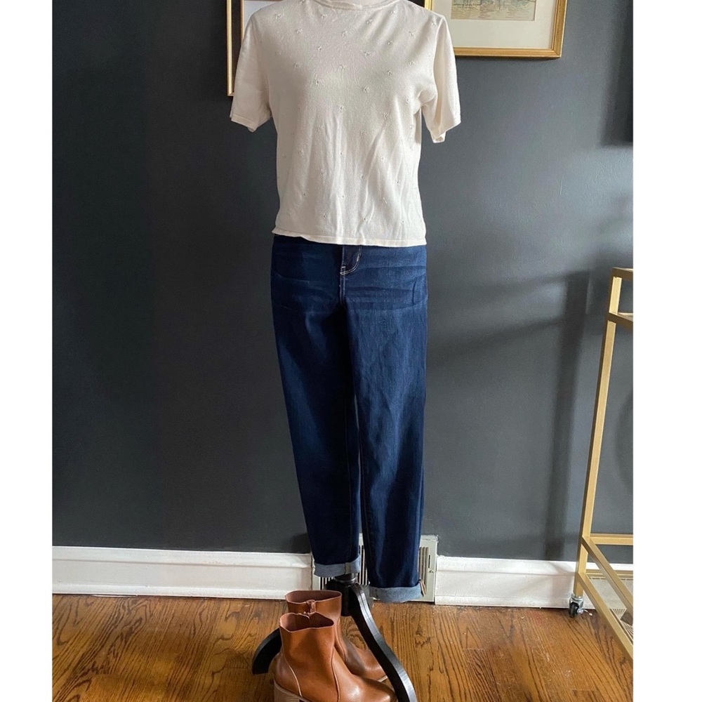 Vintage Elizabeth Dalton Floral Embroidered Shirt